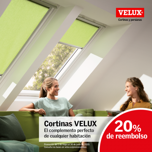 Imagen de la noticia Promoción 20% reembolso en cortinas Velux | Ibarra Ventanas