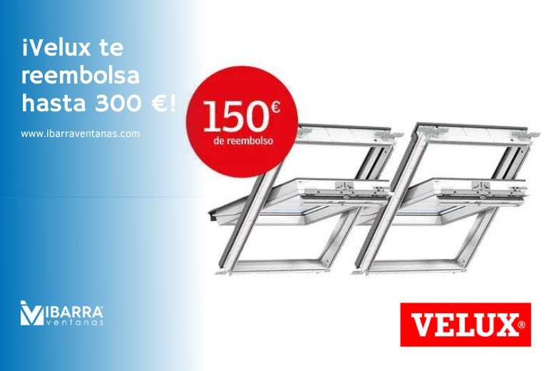 Imagen de la noticia ¡Velux te reembolsa hasta 300 €!  | Ibarra Ventanas