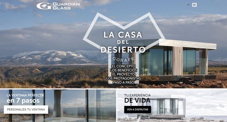 Imagen de la noticia La casa del desierto, de Guardian Glass, estrena página web y queda inaugurada en Granada con representación de las autoridades  | Ibarra Ventanas